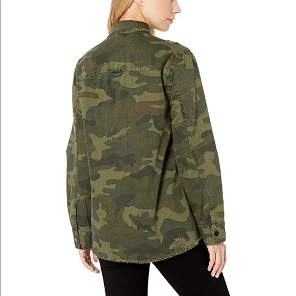BlankNYC Olive/Camo Reversible Jacket in Army Brat - Picture 4 of 8
